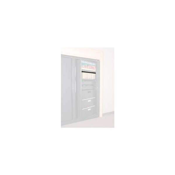 Datum Filing Systems Rotary File Cabinet Components, Letter Front Hanging Folder Rail, Black XHF-LT2-T25 - main